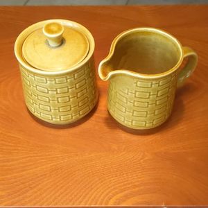 International Stoneware "Topaz" Creamer/Sugar